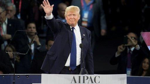 Trump shows presidential side at AIPAC