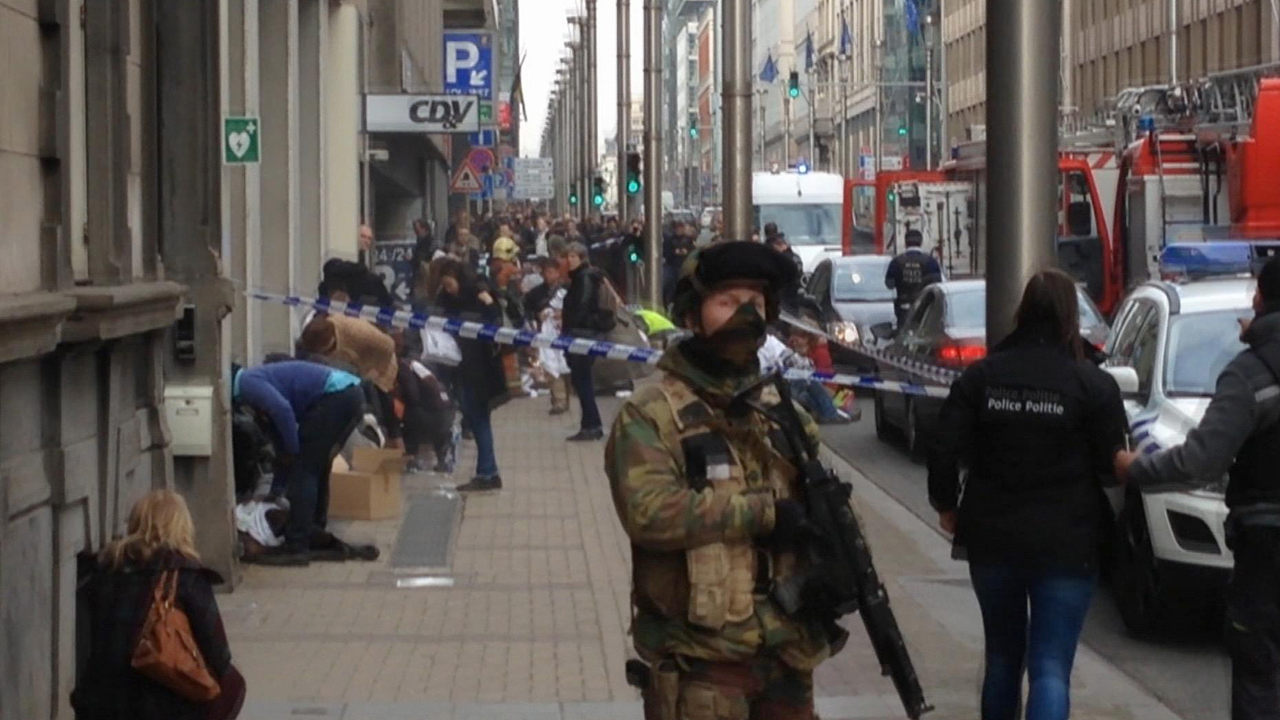 Brussels on lockdown, citizens told 'stay where you are'