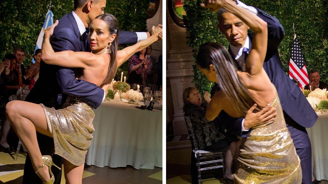 Obama hit hard for doing the tango after Brussels
