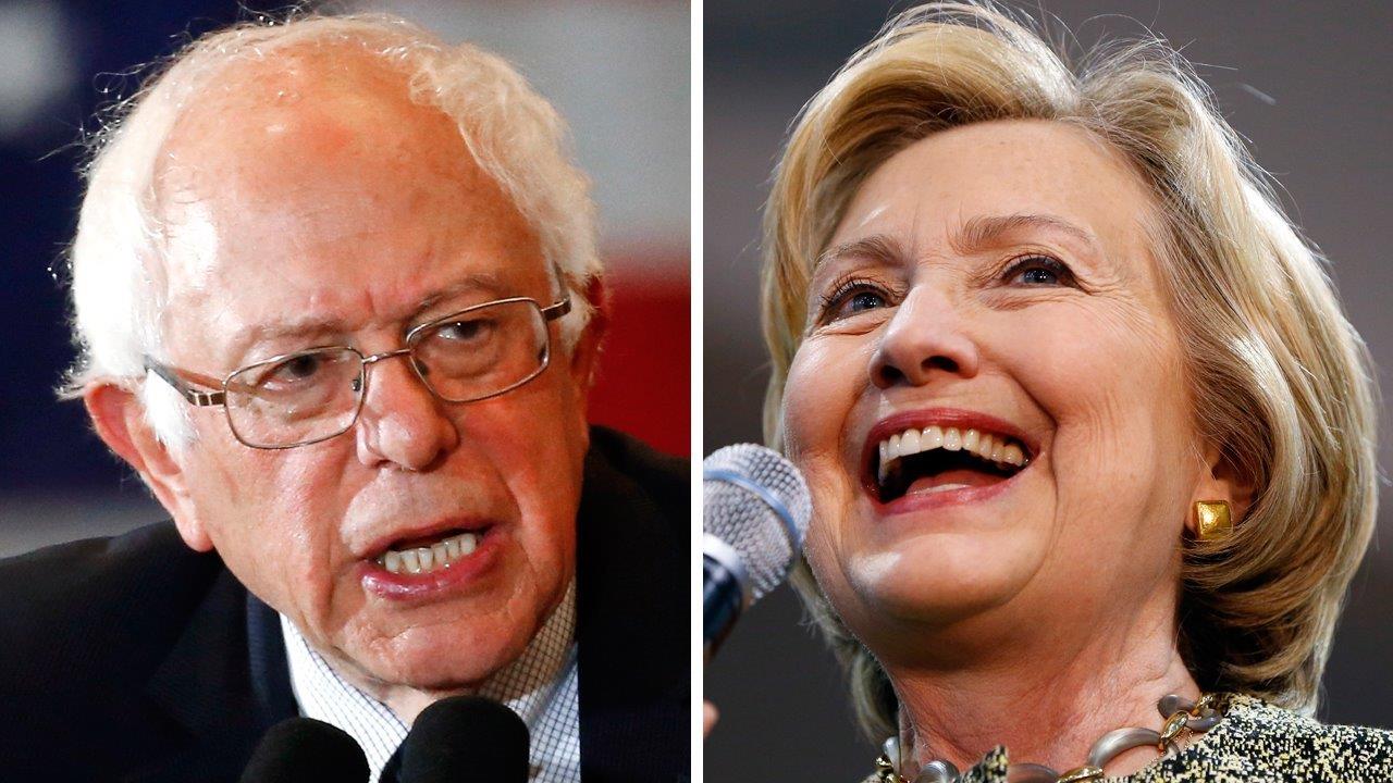 Clinton laughs off Sanders' complaints about superdelegates