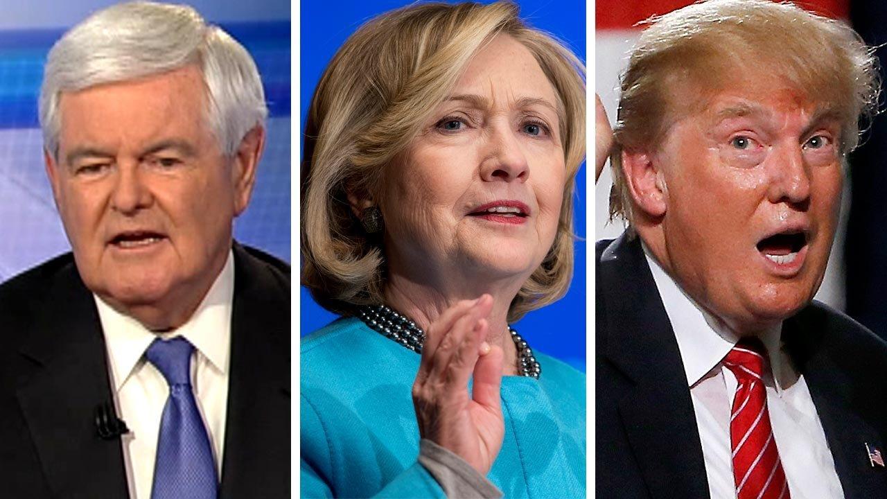 Gingrich's take: Trump, Clinton dominating NY polls