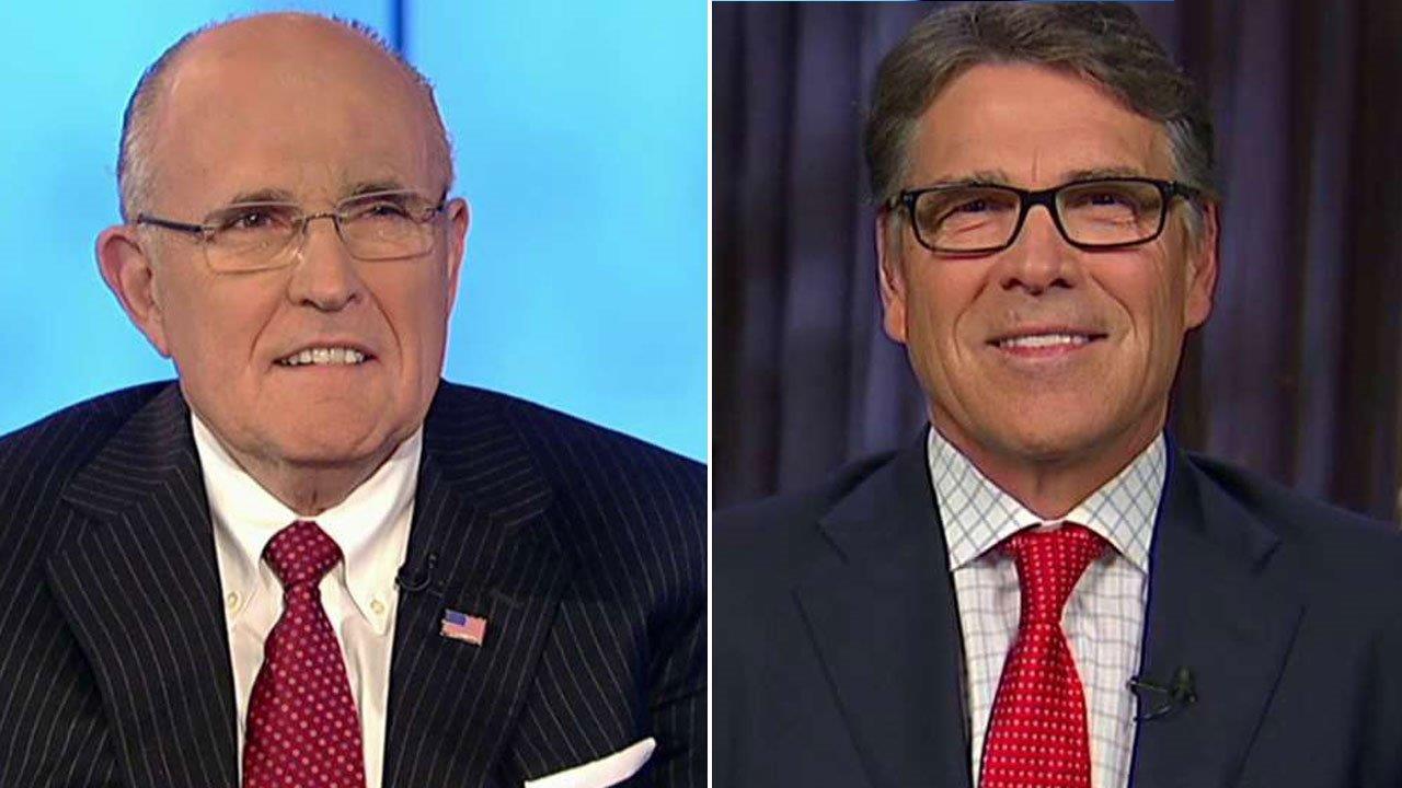 Giuliani, Perry debate the Republican delegate game
