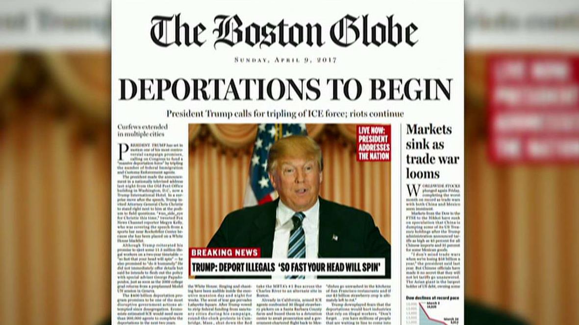 Boston Globe takes aim at 'President Trump'