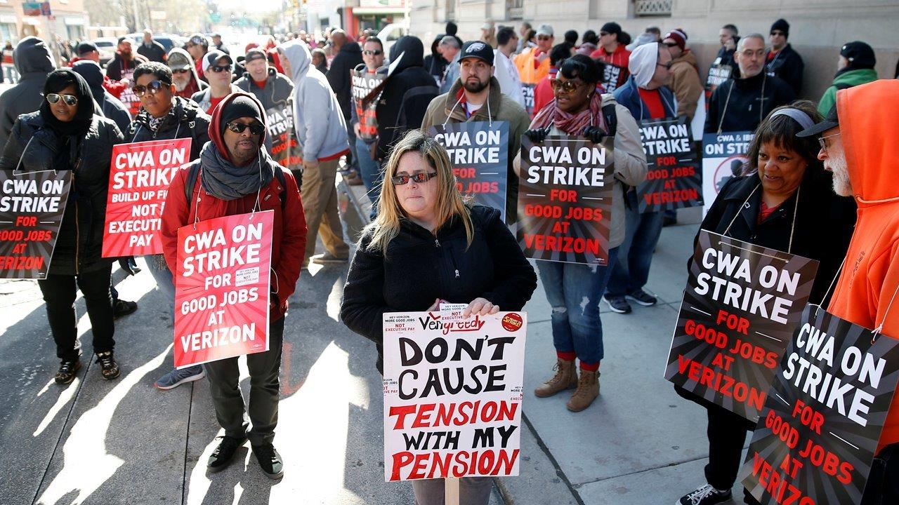 39,000 union workers on strike at Verizon on the East Coast