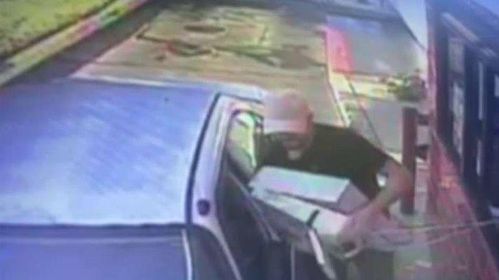 Brazen thief rips cash register out of drive-thru window