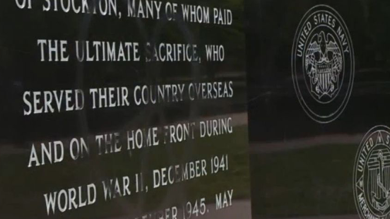 Veterans memorial marred by spray-painting vandals