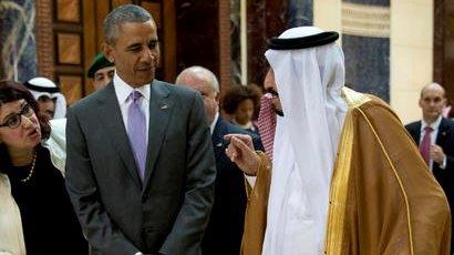 President Obama meets one-on-one with Saudi king