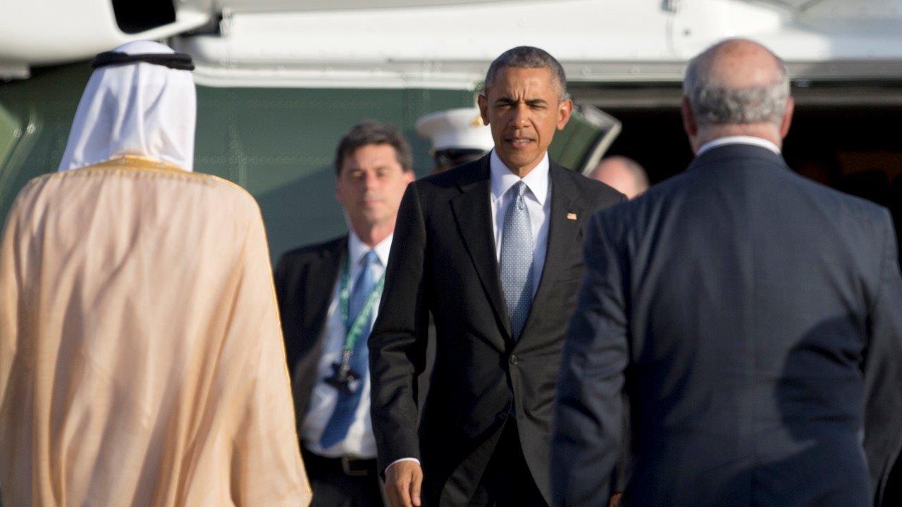 Saudi Arabia welcomes Obama with lower level delegation