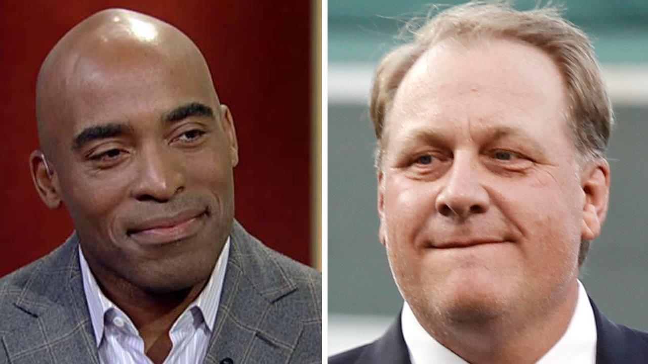 Tiki Barber reacts to firing of ESPN analyst Curt Schilling