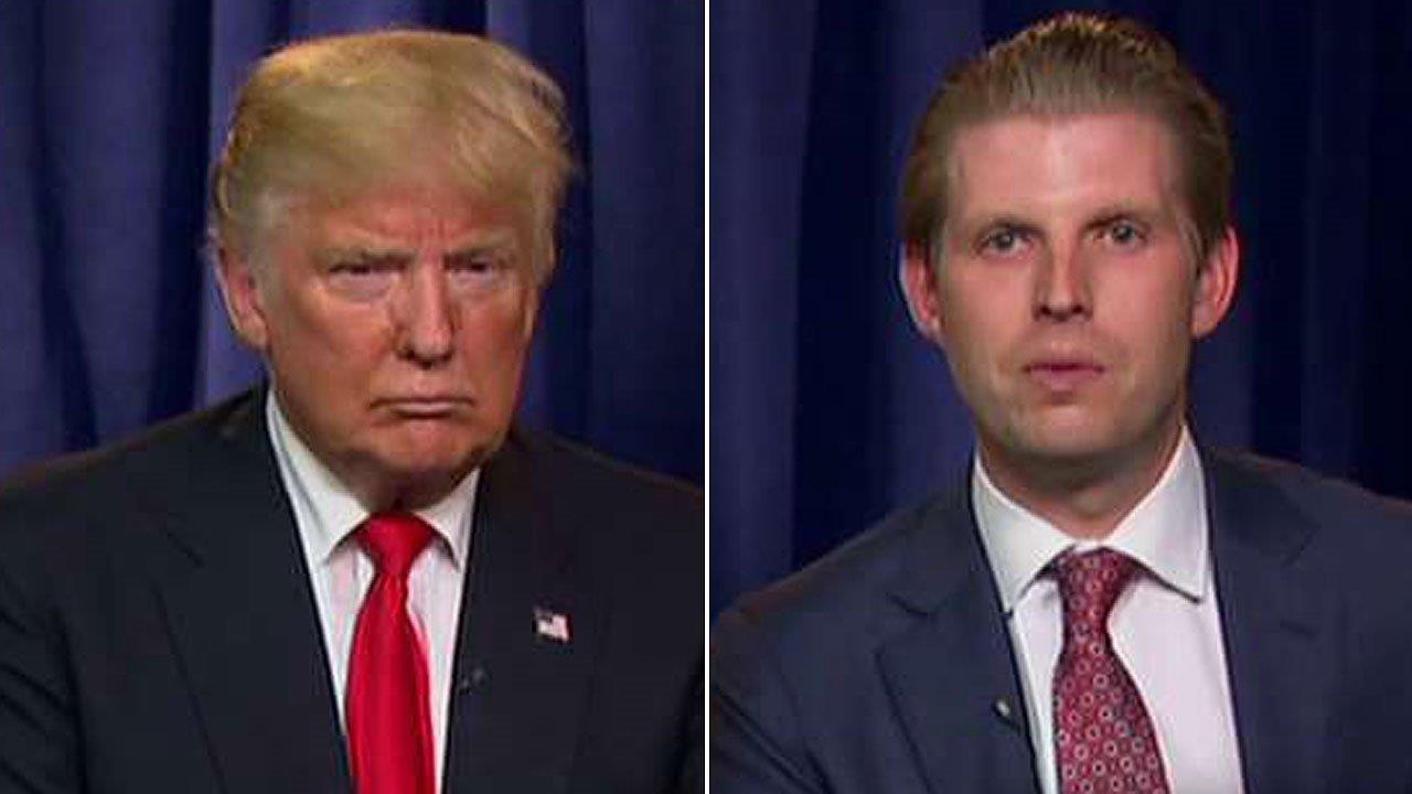 Donald and Eric Trump on illegal immigration and GOP unity