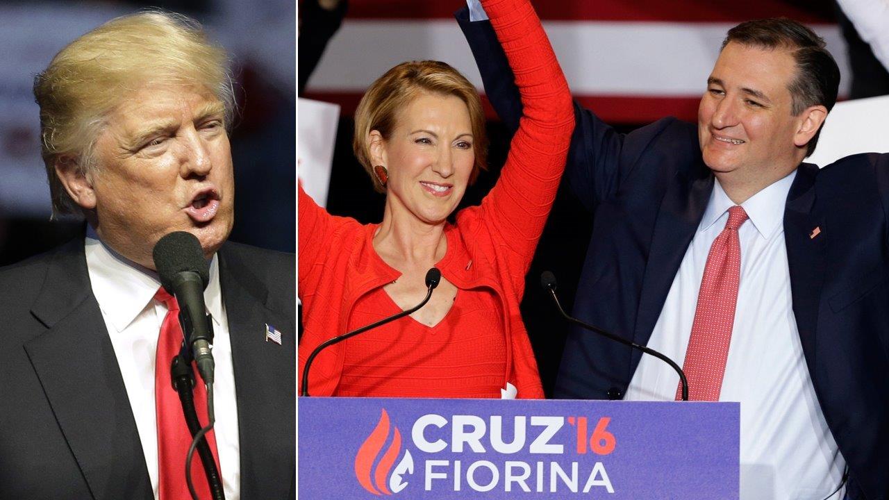 Trump Vs Cruz And Fiorina Candidates War Of Words Fox News Video 2795