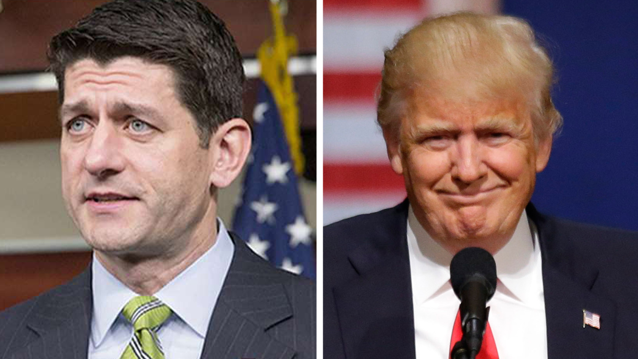 Paul Ryan 'not ready' to support Donald Trump