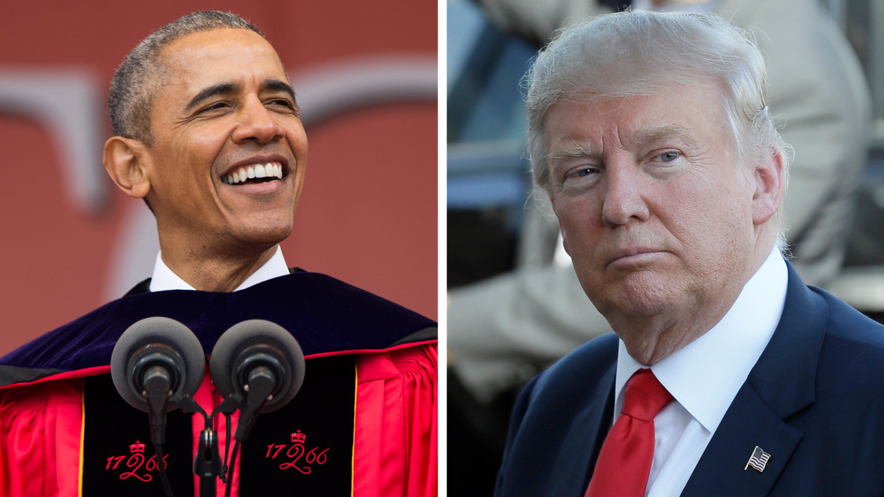 President Obama takes aim at Trump in commencement speech