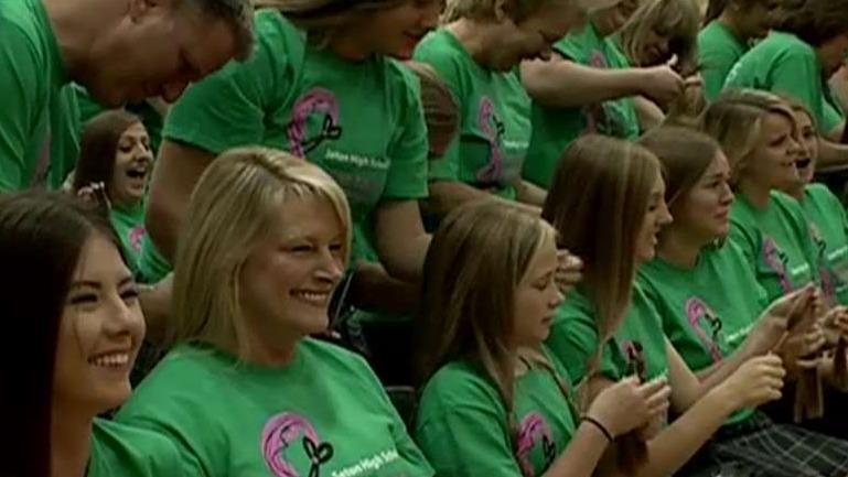 Students go to 'beautiful lengths' to help cancer patients 