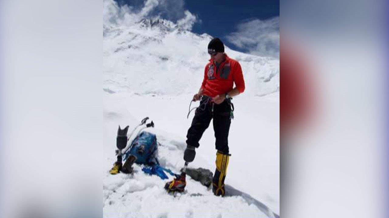 Veteran becomes first combat amputee to climb Mt. Everest