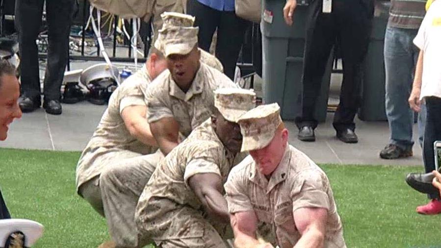 Fleet Week tug of war: Marine Corps vs. Navy