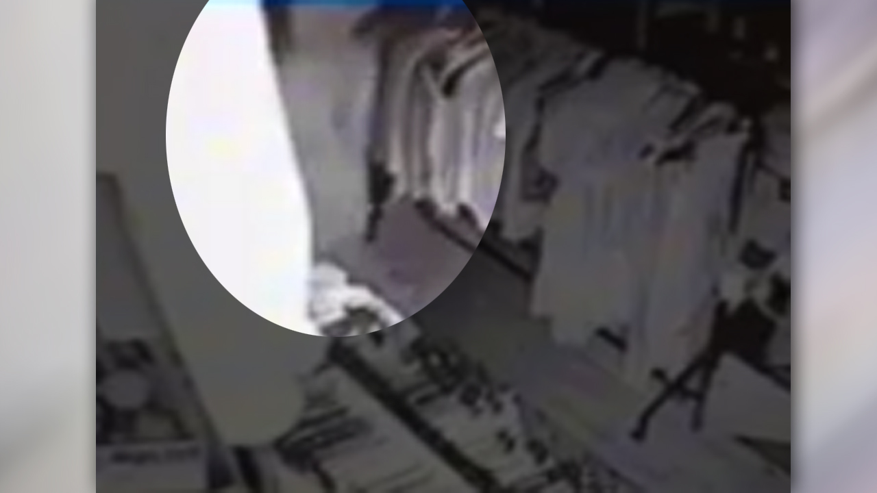 Shopkeeper claims security camera caught 'ghost'