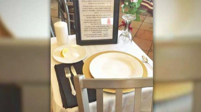 Chick-Fil-A dedicates empty table to fallen soldiers