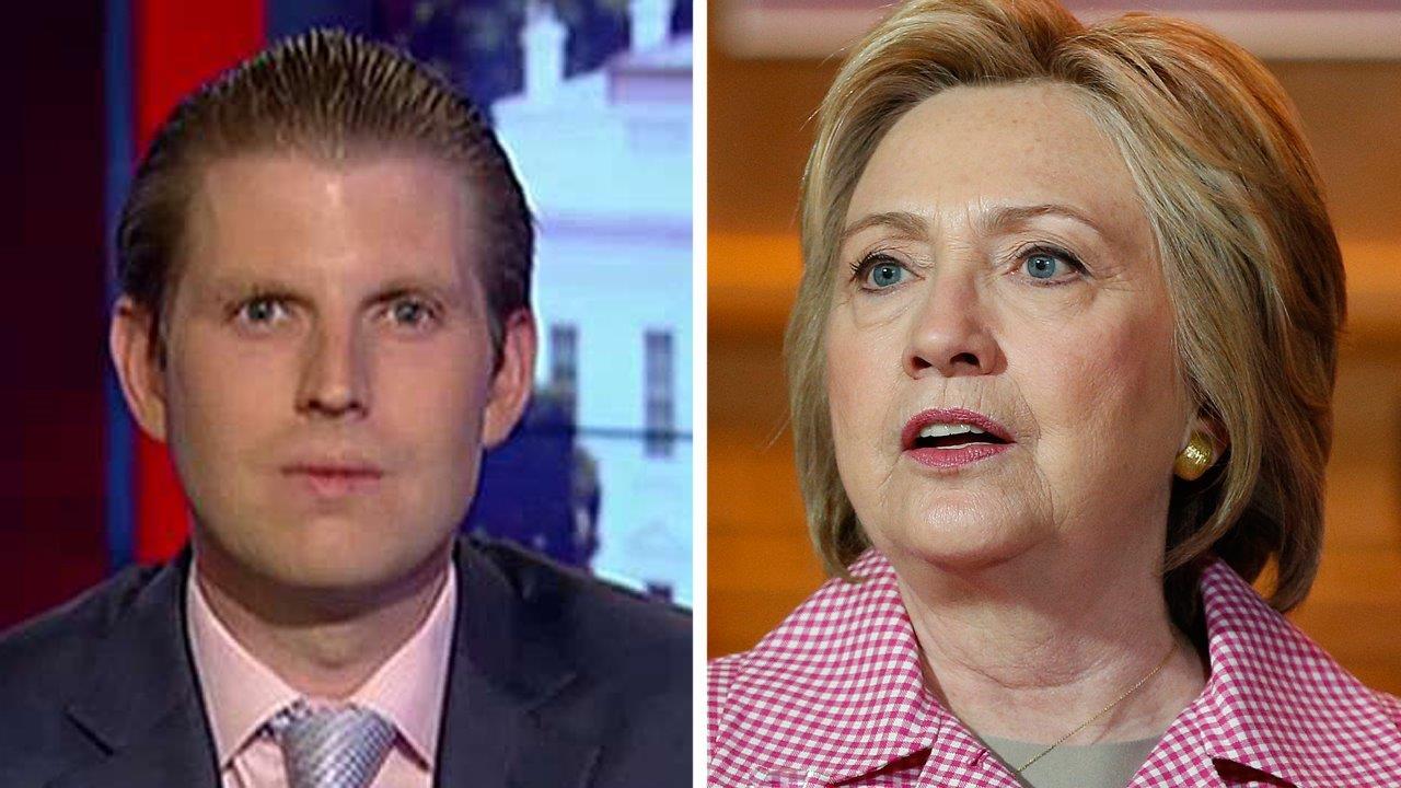 Eric Trump on the attack against Hillary Clinton