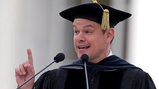 Matt Damon uses commencement speech to slam Donald Trump