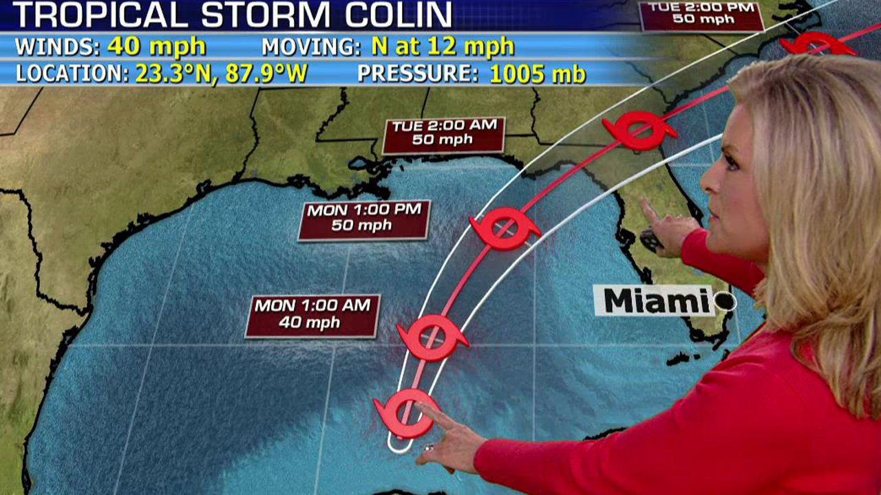 Tropical storm Colin forms near Yucatan peninsula