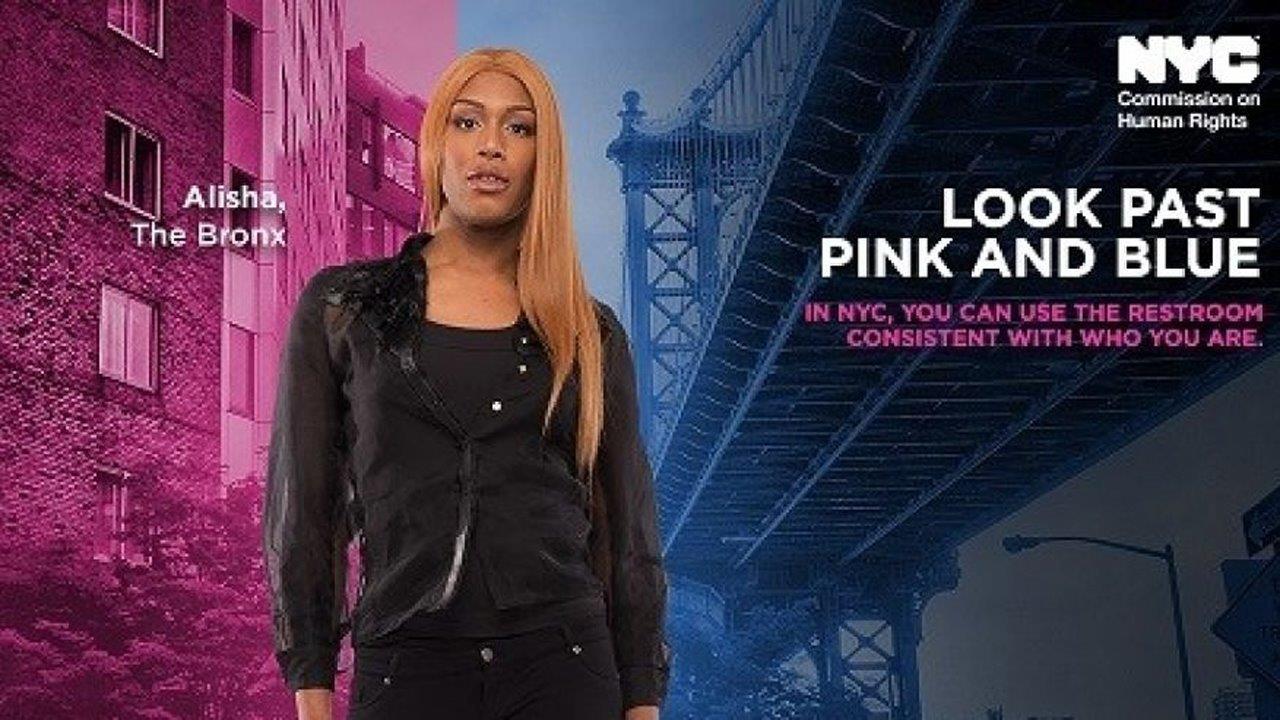 'Look past pink and blue': NYC spends $256G on bathroom ads