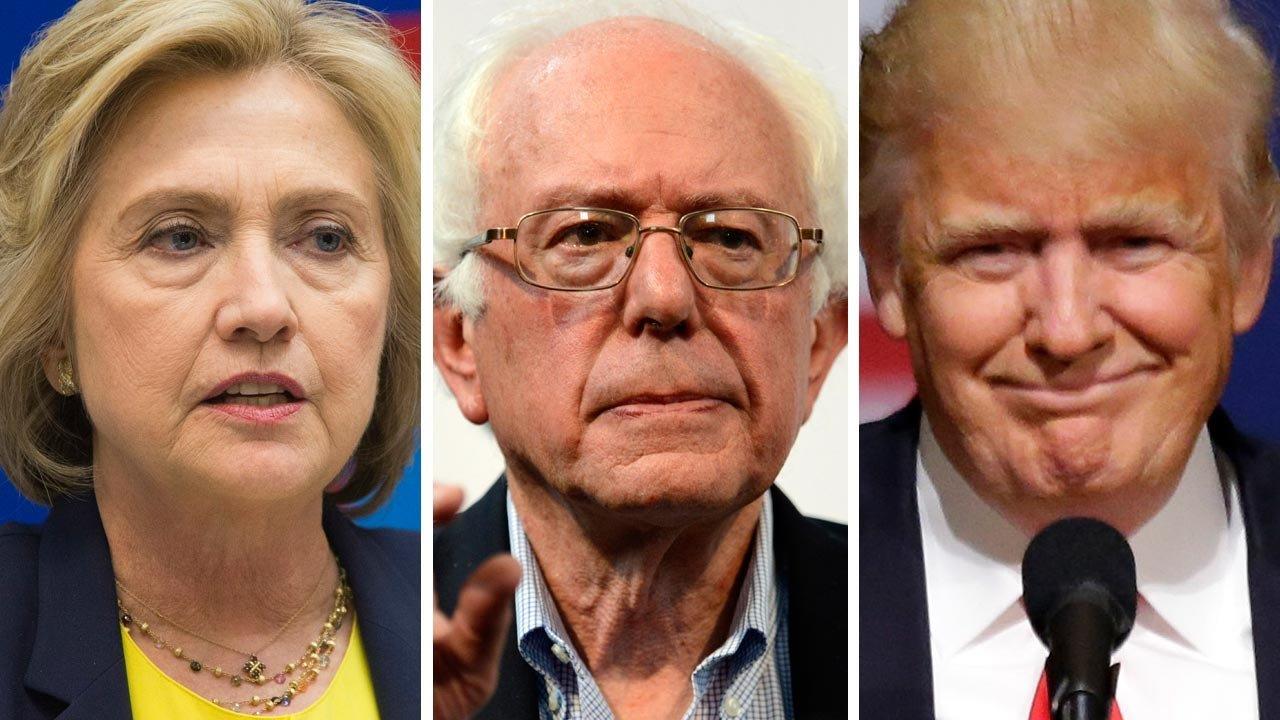 Clinton, Trump vie for Sanders supporters