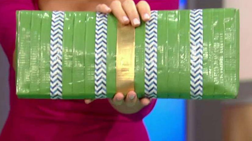 Turning duct tape into trendy fashion accessories