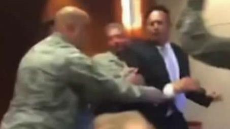 Air Force veteran forcibly removed from retirement ceremony 
