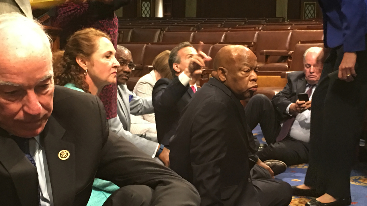 Democrats on Capitol Hill stage all-night sit-in over guns