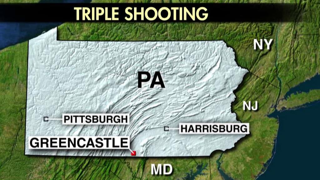 Police search for suspects in triple murder in Pennsylvania