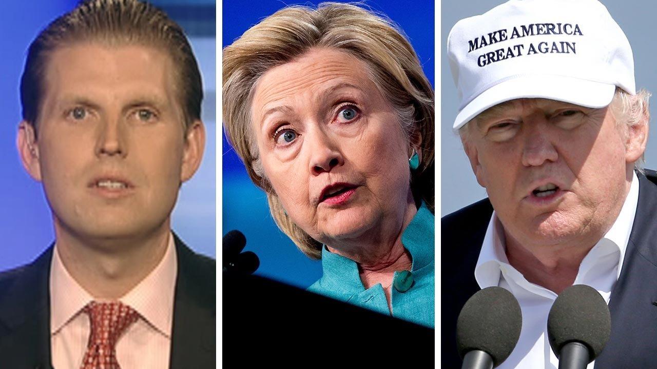 Eric Trump: Hillary Clinton tidak mendapatkan perhatian dari masyarakat Inggris dan Amerika Serikat