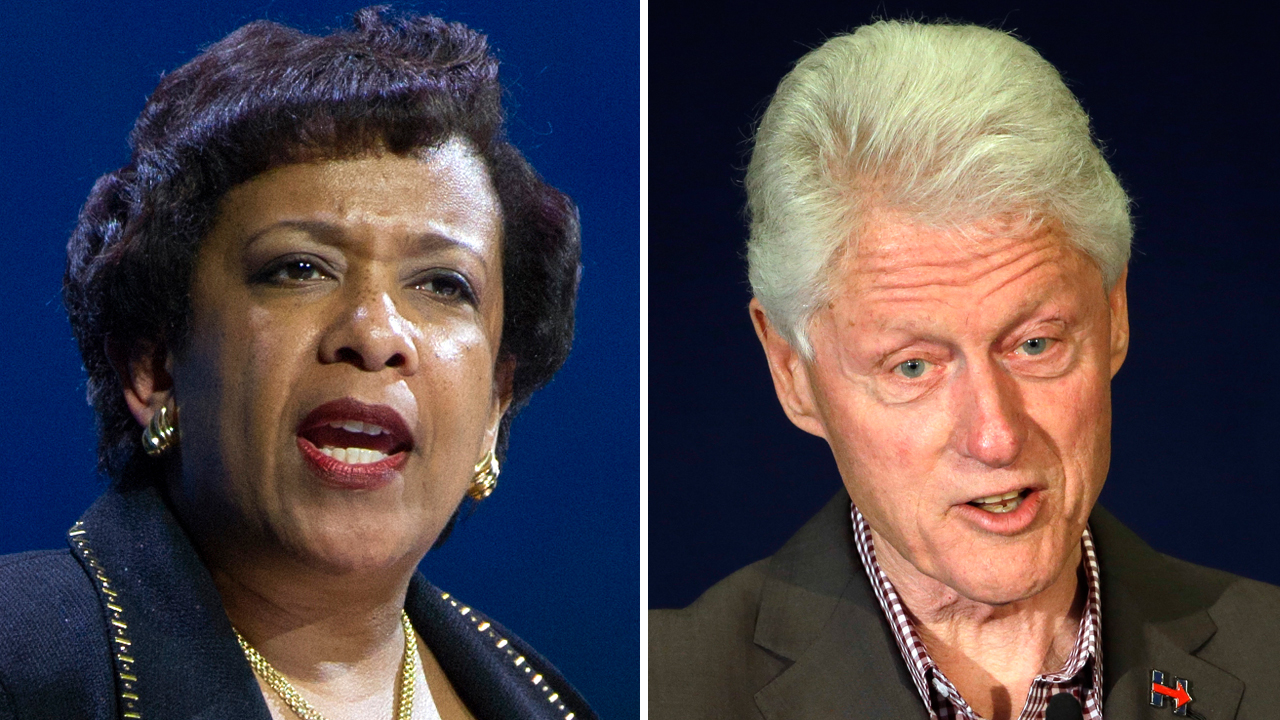 What did Clinton and Lynch talk about behind closed doors?
