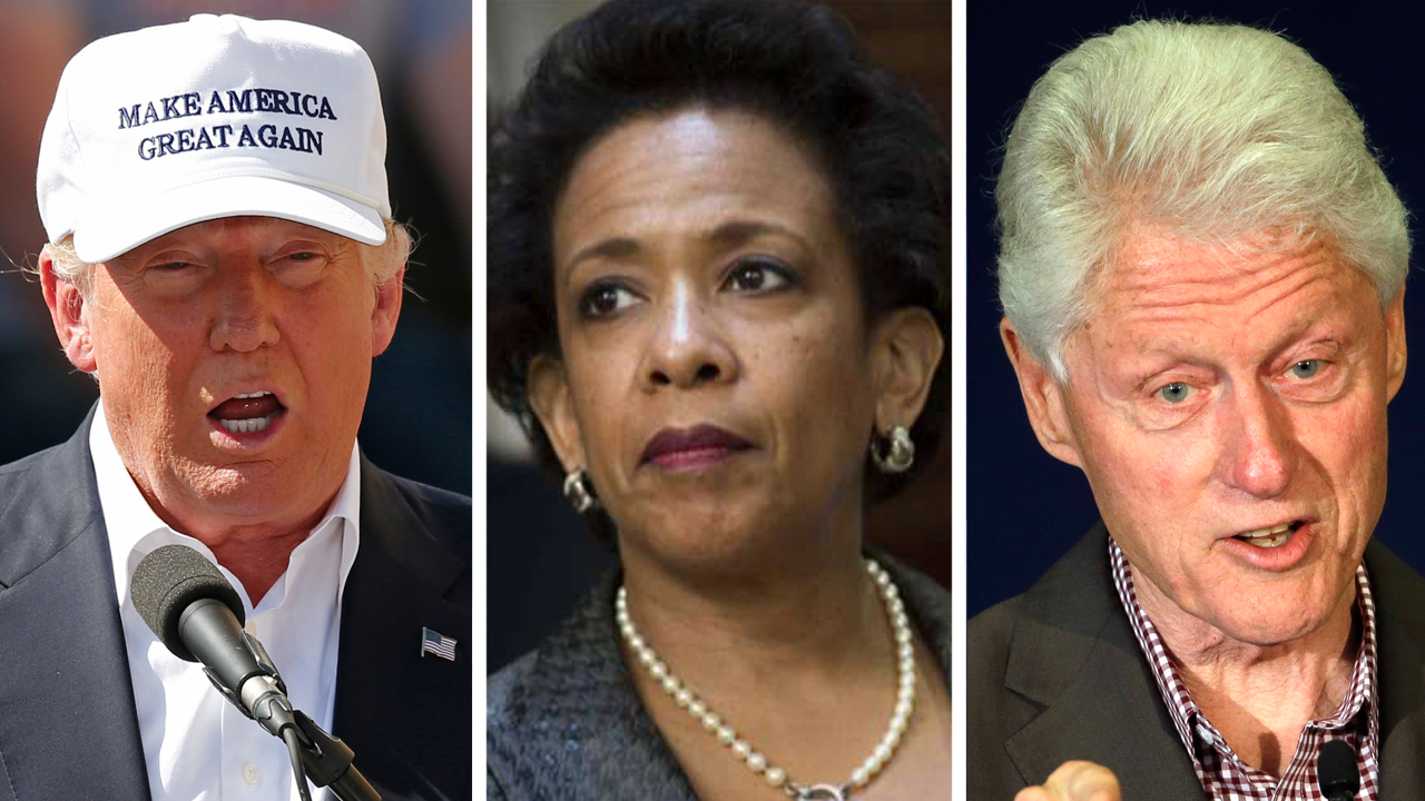 Trump slams 'sneak' meeting between Lynch and Bill Clinton