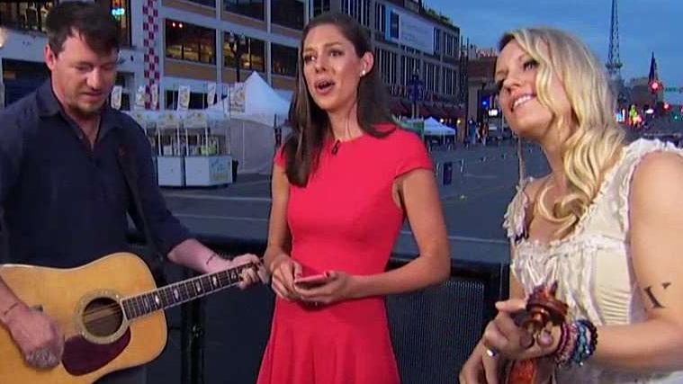 Abby Huntsman performs song written with American Young