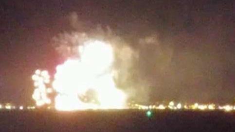Barge carrying fireworks explodes during 4th of July display