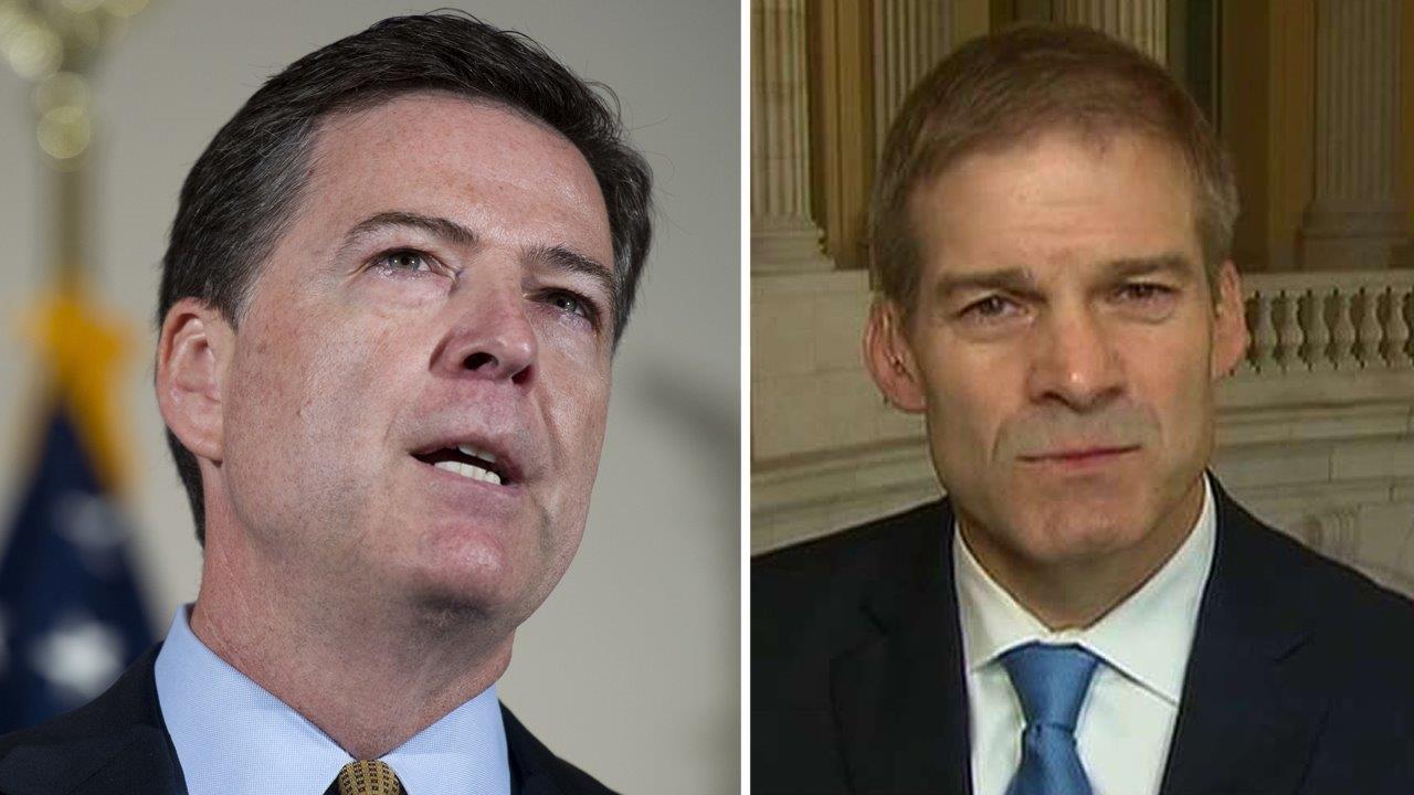 What will Rep. Jordan ask Comey on Clinton email probe?