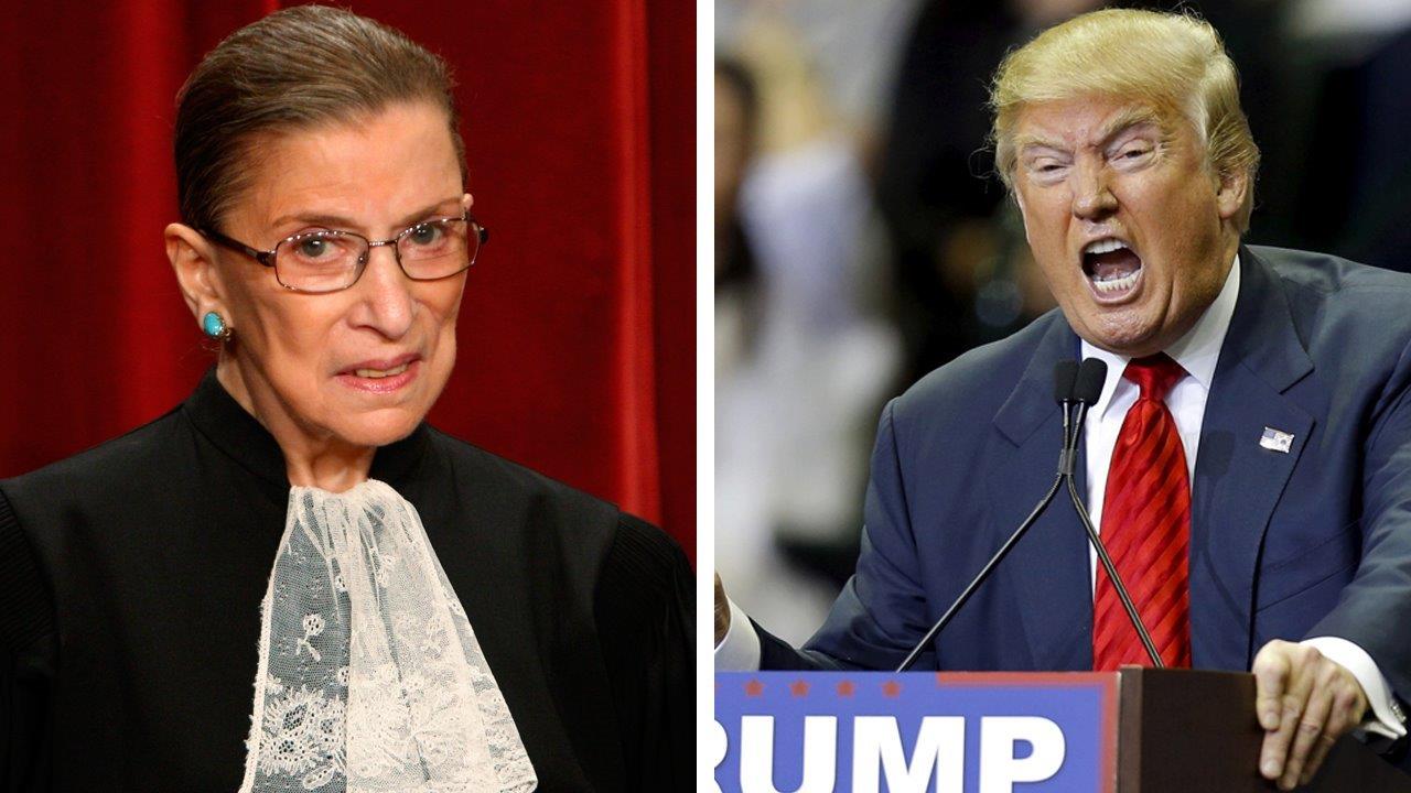 Should Ginsburg keep her thoughts on Trump to herself?