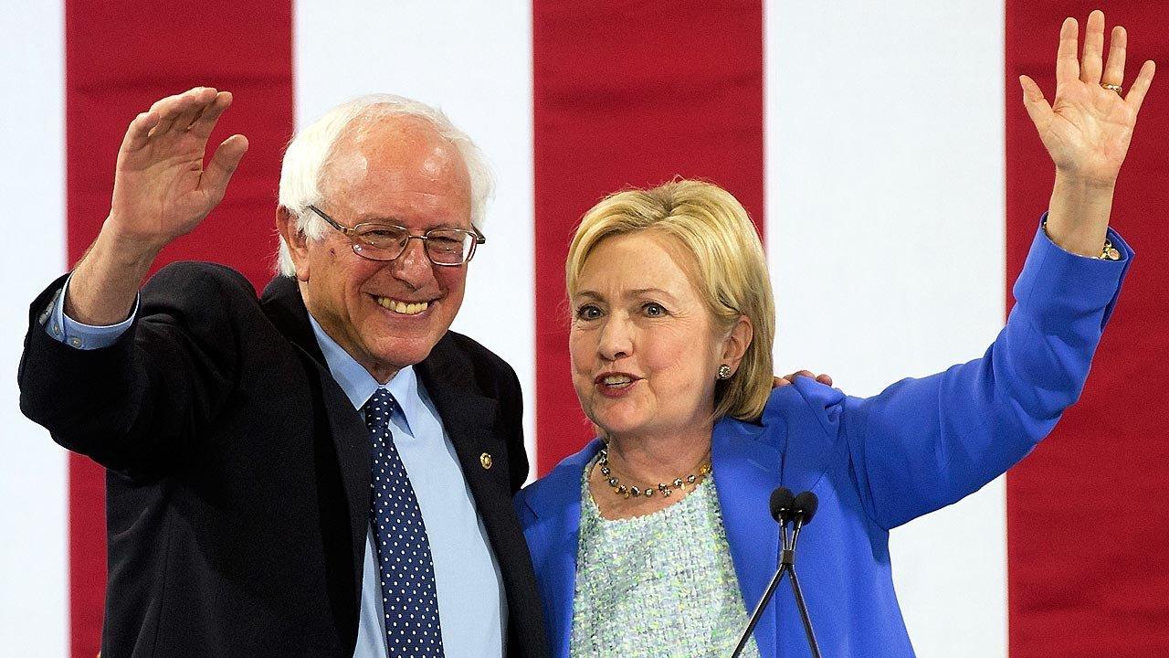 Clinton picks up endorsement of former rival Bernie Sanders