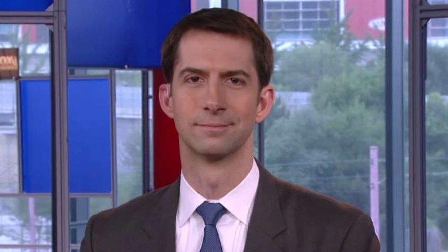 Sen. Tom Cotton reacts to attacks on police officers