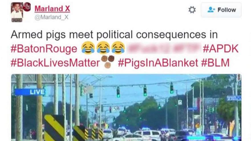 Some social media users celebrate Baton Rouge police deaths 