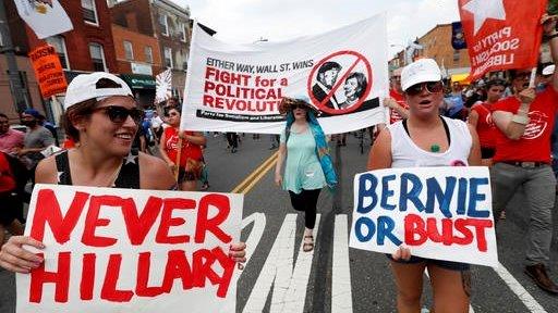 DNC 'feeling the Bern' from Sanders backers