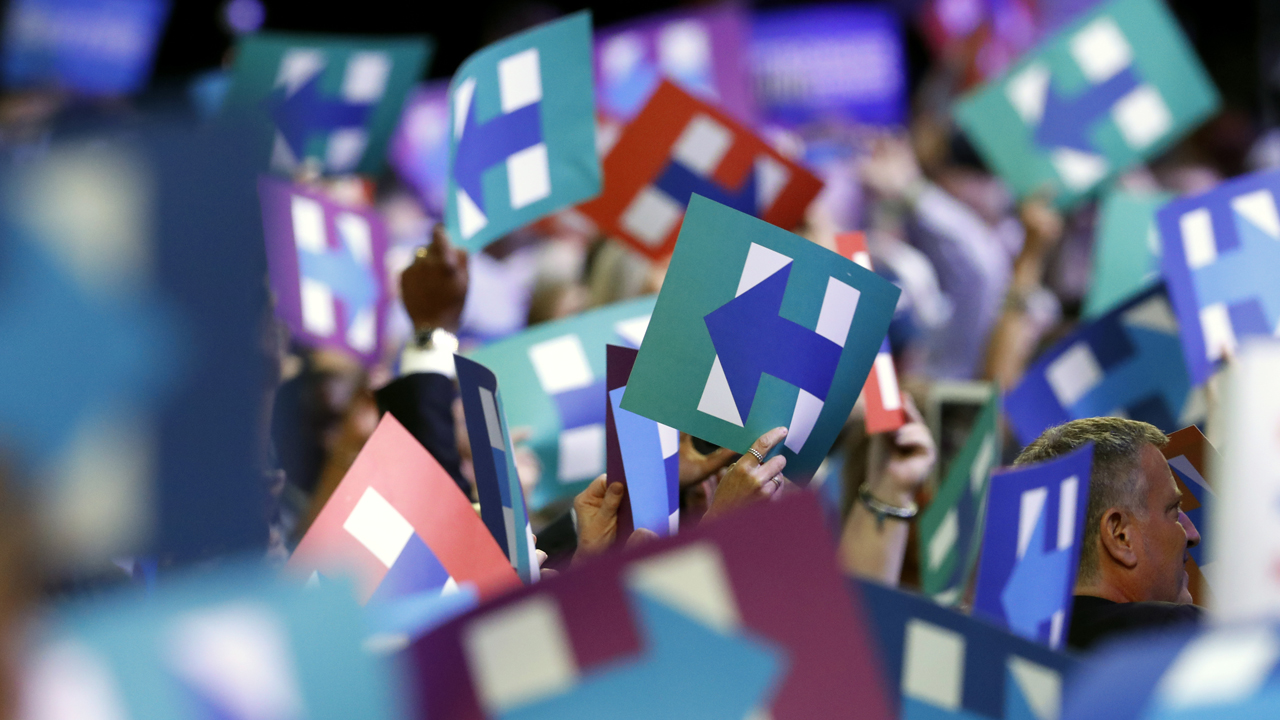 Hillary Clinton wins nomination by acclamation