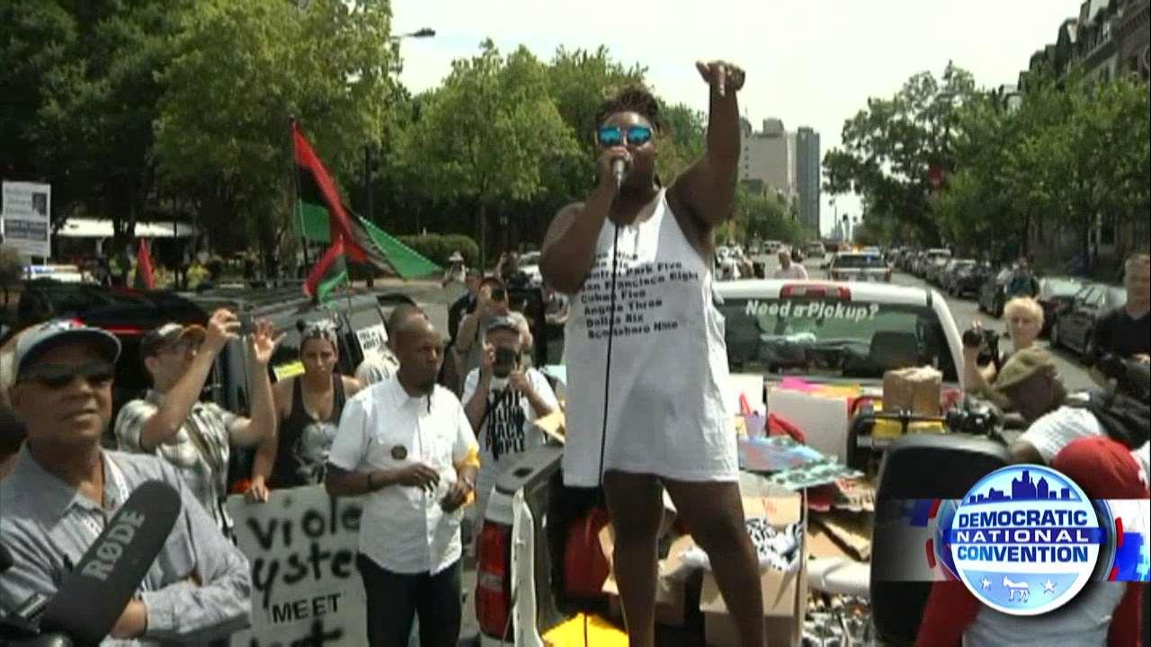 Black Dnc Protest Tells Crowd White People To The Back Fox News