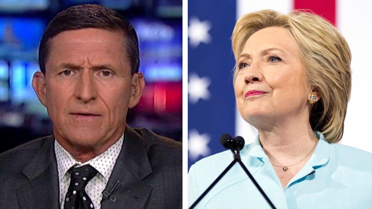 Flynn rebuffs DNC on security: Clinton's the 'biggest fraud'