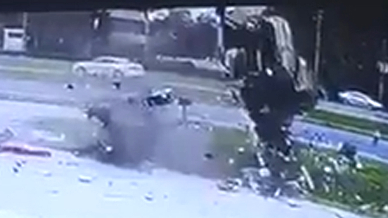Car flips over a dozen times in frightening accident