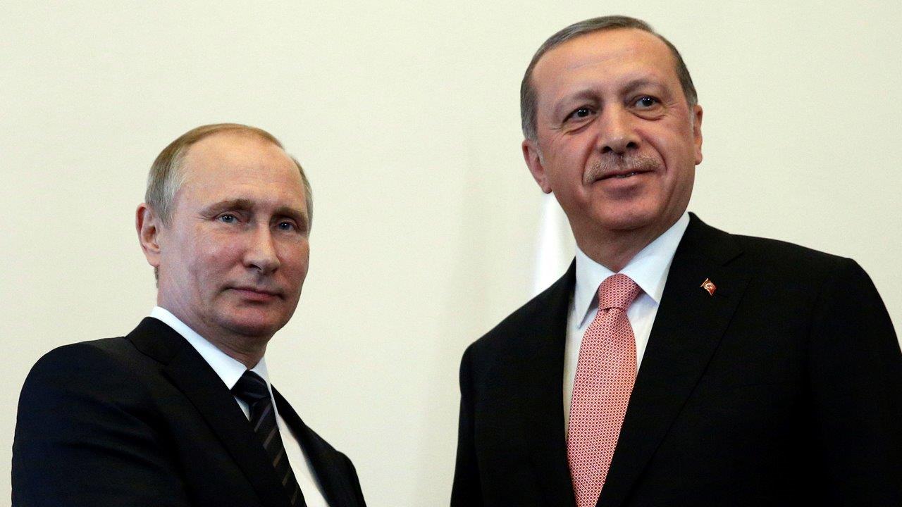 Turkish president arrives in Russia for meeting with Putin