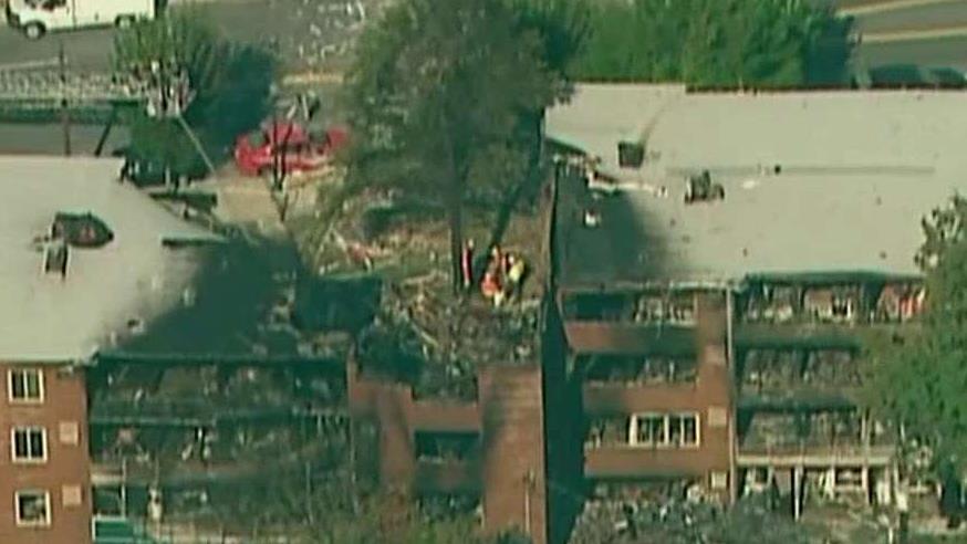 Teams searching debris after Maryland apartment explosion