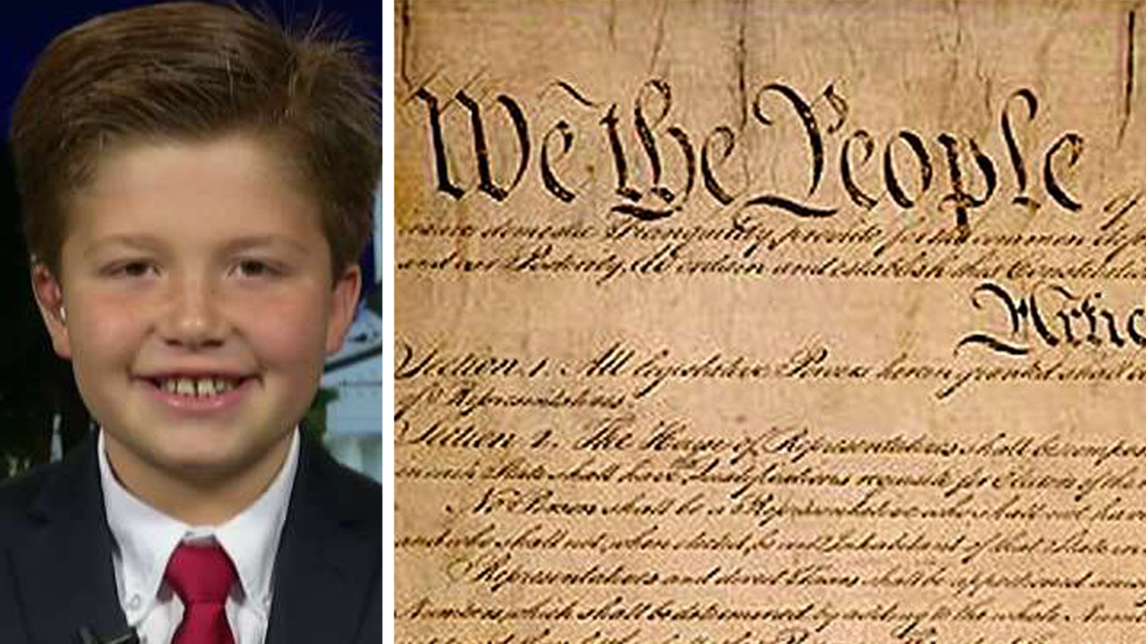 10-year-old memorizes entire US Constitution