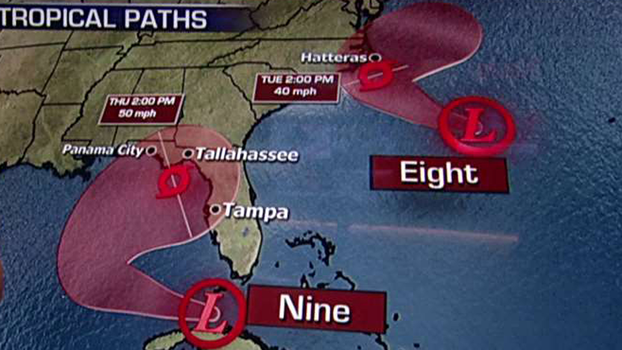 Storm strengthens to a tropical depression 